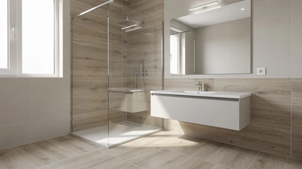 carrelage salle de bain bois